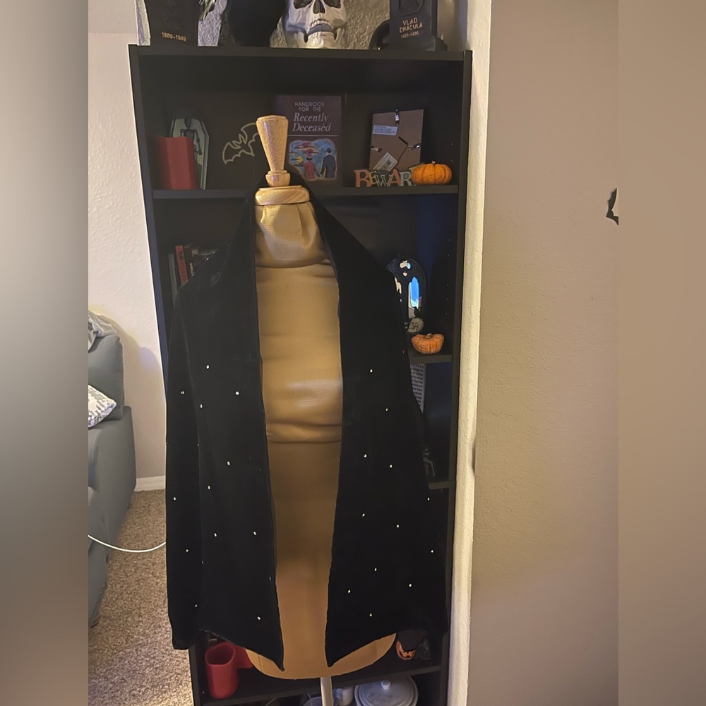 Black with diamond rhinestone shawl